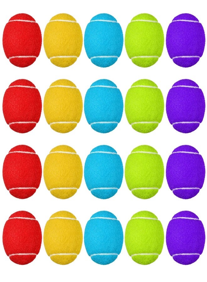 Yunsailing Pack of 20 Tennis Balls for Dogs 2.5 Inch PET Dog Ball for Large, Medium and Small Dogs Colored Interactive Puppy Tennis Doggy Toy with Bag Training Play Exercise, 5 Colors - Image 1